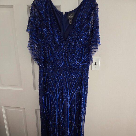 Adrianna Papel blue sequin dress size 16 - Picture 1 of 3